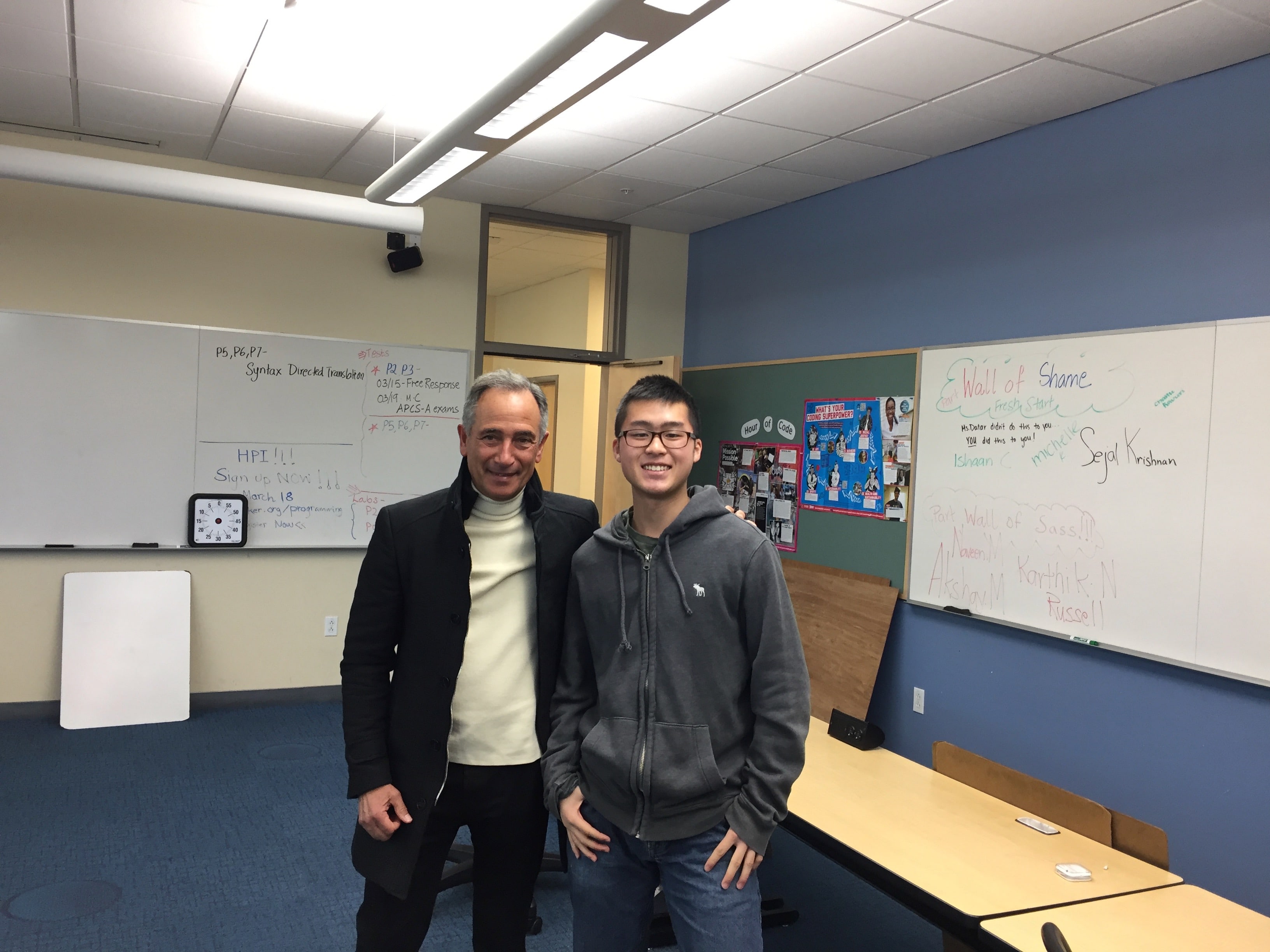 I met Professor Nazario in my school classroom